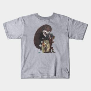 Hedgehog entomologist Kids T-Shirt